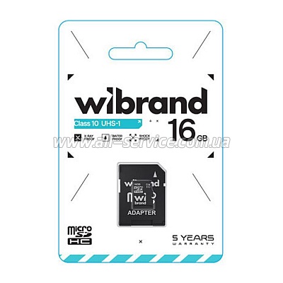   Wibrand 16GB microSD class 10 UHS-I (WICDHU1/16GB-A)