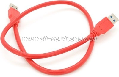���� ������ USB 3.0 AM/AM 0.6m red Voltronic (YT-3.0AM+AM-0.6R)