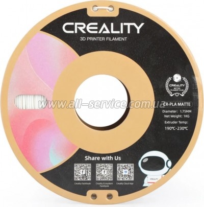 ������� ��� 3D-�������� Creality PLA matte 1��, 1.75��, natural white (3301010296)
