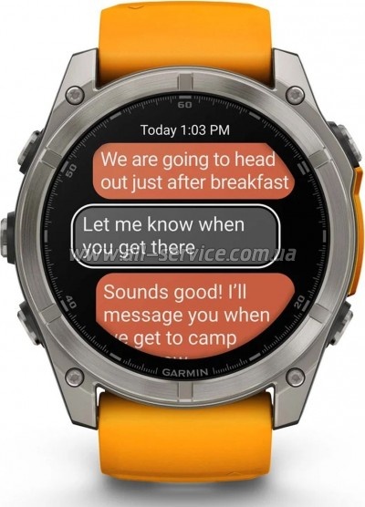 - Garmin fenix 8 51mm, AMOLED, Saph, Ti/Bare/Grpht, SparkOrg/GrphtBd, (010-02905-11)