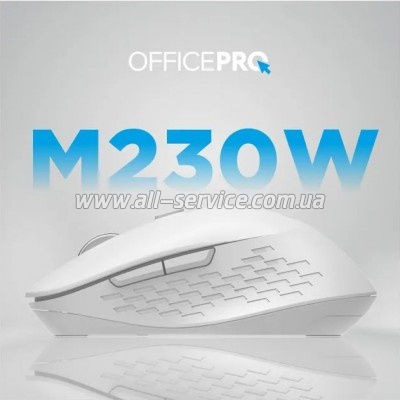  OfficePro M230W Silent Click Wireless/Bluetooth White (M230W)