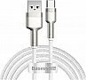 ���� ������ USB 3.1 AM to USB-C 2.0m 6.0A 66W Cafule Series Metal White Baseus (CAKF000202)
