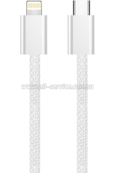 ���� ������ USB-C to Lightning 2.0m PD 27W braided gray ColorWay (CW-CBPDCL068-GR)