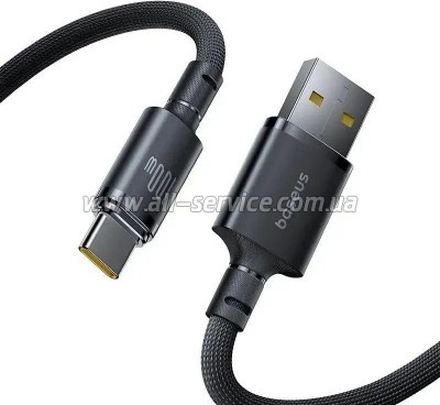���� ������ USB 2.0 AM to USB-C 1.0m 100W/ 7.5W black Baseus (E0426W01)