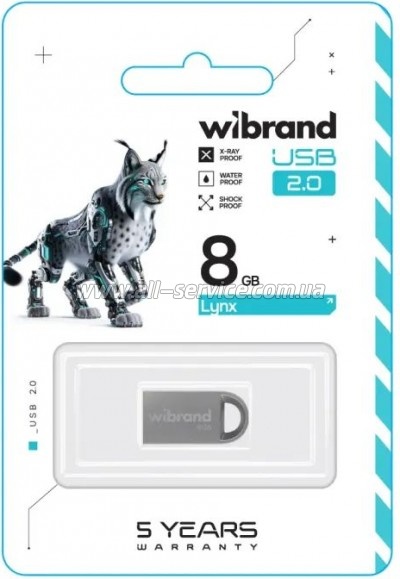  Wibrand 8GB lynx Silver USB 2.0 (WI2.0/LY8M2S)