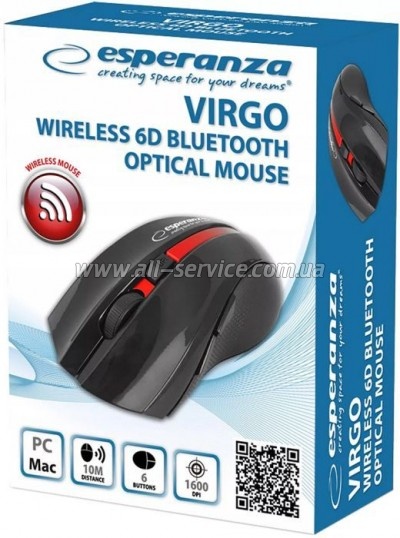  Esperanza Virgo 6D Bluetooth Red (EM129R)