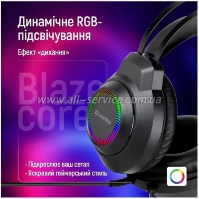 �������� ColorWay BlazeCore RGB Black (CW-HPG03BK)