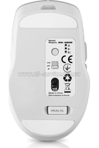  REAL-EL RM-480W Wireless/Bluetooth White (EL123200050)