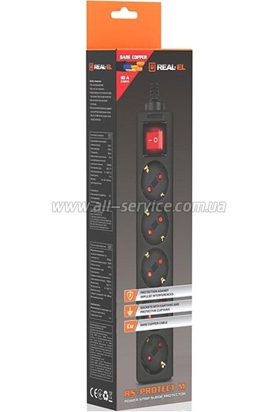 ������� ������ REAL-EL RS-Protect M 5m. black (EL122300030)