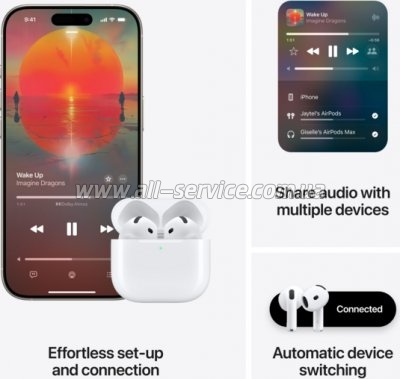  Apple AirPods 4 (MXP63ZE/A)