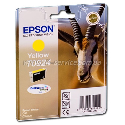 Картридж Epson StC91, CX4300 yellow (C13T10844A10) Картридж Epson StC91, CX4300 yellow (C13T10844A10)