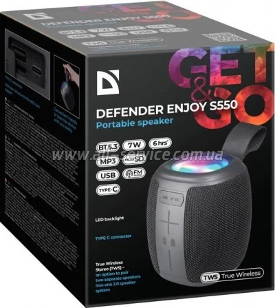   Defender Enjoy S550 Bluetooth Black (65553)