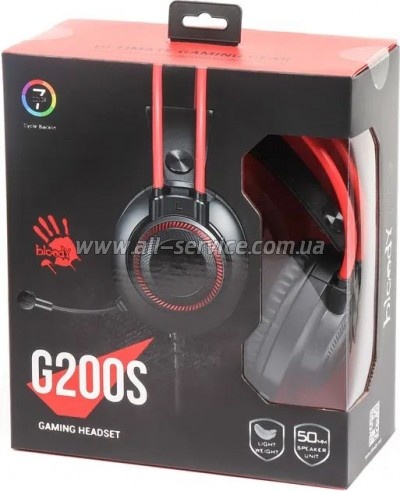 �������� A4Tech Bloody G200S Black+Red (4711421957373)