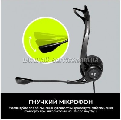  Logitech PC 960 Stereo Headset USB (981-000100)
