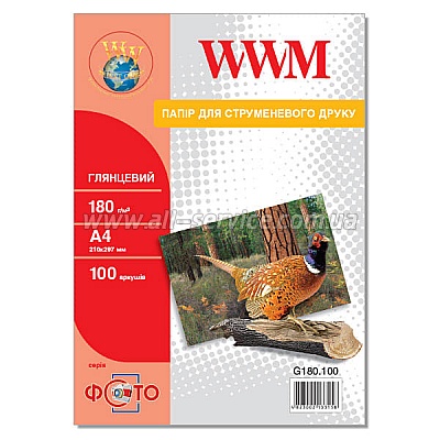  WWM,  180g/m2, A4, 100 (G180.100)