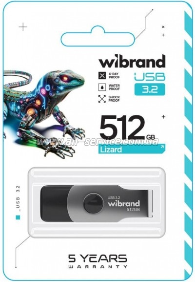  Wibrand 512GB Lizard Black USB 3.2 (WI3.2/LI512P9B)