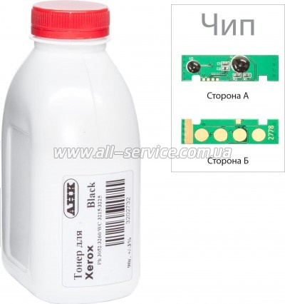 Тонер + чип АНК Xerox Phaser 3052/ WC 3215 бутль 90г (3202733) Тонер + чип АНК Xerox Phaser 3052/ WC 3215 бутль 90г (3202733)
