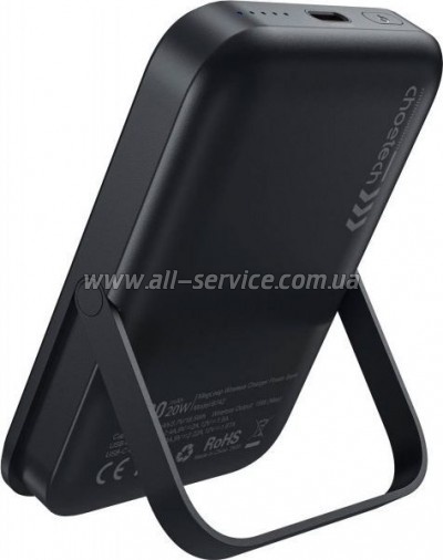   Choetech Magnetic Wireless 10000mAh Black (B743-CCBK)