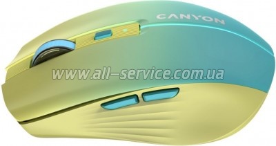  Canyon MW-44 LED Rechargeable Wireless/Bluetooth Yellow Blue (CNS-CMSW44UA)