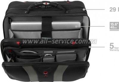    Wenger 16" Granada, Wheeled Case, Black (600659)