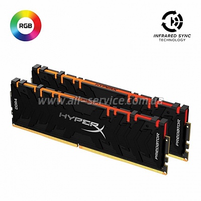  Kingston HyperX 16 GB 2x8GB DDR4 4600 MHz Predator RGB (HX446C19PB3AK2/16)