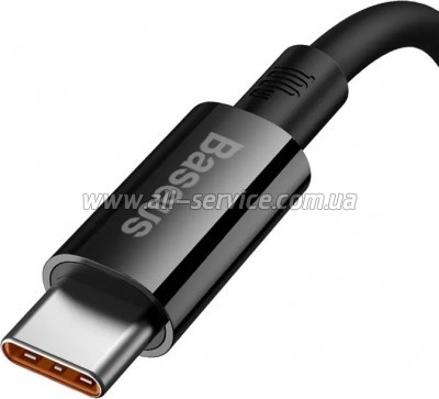 ���� ������ USB 2.0 AM to USB-C 1.0m Superior Fast Charging 100W cluster black Baseus (P10320102114-00)