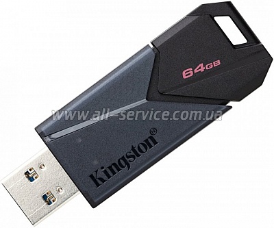  Kingston 64GB DataTraveler Exodia Onyx USB 3.2 Gen 1 Black (DTXON/64GB)