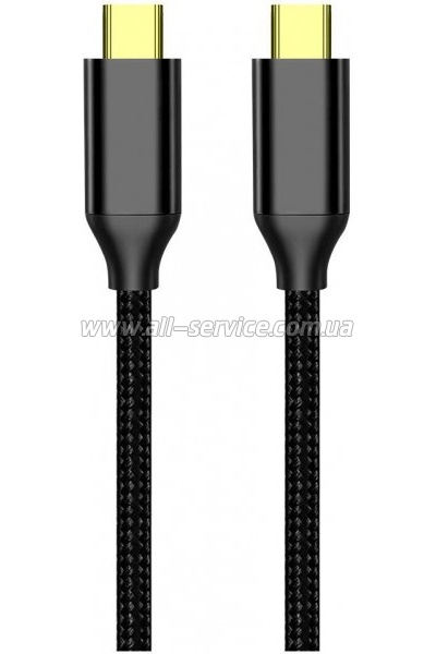 ���� ������ USB-C to USB-C 1.0m USB3.2 (20Gbps 4K PD100W) Gen2 5� black ColorWay (CW-CBPDCC062-BK)