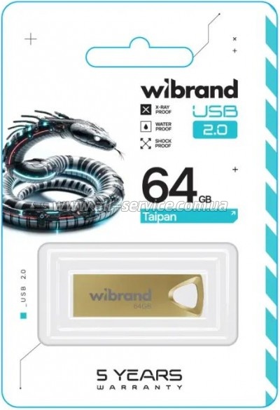  Wibrand 64GB Taipan Gold USB 2.0 (WI2.0/TA64U2G)