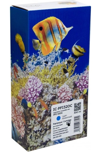 �������� Barva Canon PFI-320C/ ������ 2891C001 cyan (IC-PFI320C)