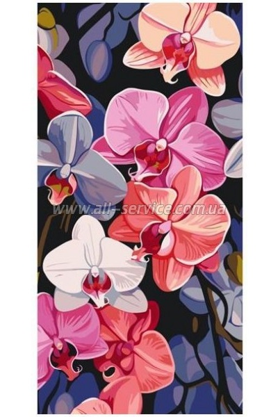 Картина по номерам ArtCraft Яскраві орхідеї 40х80 см (13072-AC) Картина по номерам ArtCraft Яскраві орхідеї 40х80 см (13072-AC)