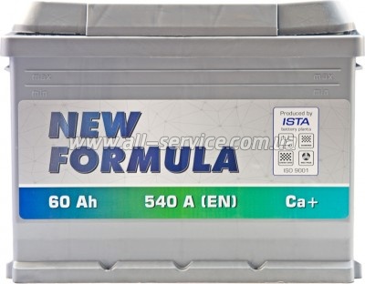 ����������� ������������� NEW FORMULA 60Ah (5602204249)
