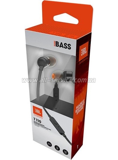  JBL T110 Black (JBLT110BLK)