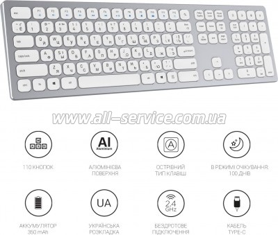  OfficePro SK1550 Wireless White (SK1550W)
