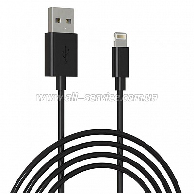   USB 2.0 AM to Lightning 1.0m Cu, 2.1 White Grand-X (PL01W)