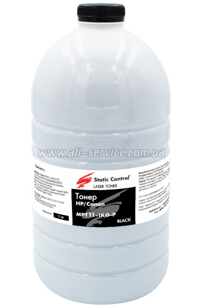 Тонер SCC MPT11 Universal HP/ Canon бутль 1 кг (MPT11-1KG-P) Тонер SCC MPT11 Universal HP/ Canon бутль 1 кг (MPT11-1KG-P)