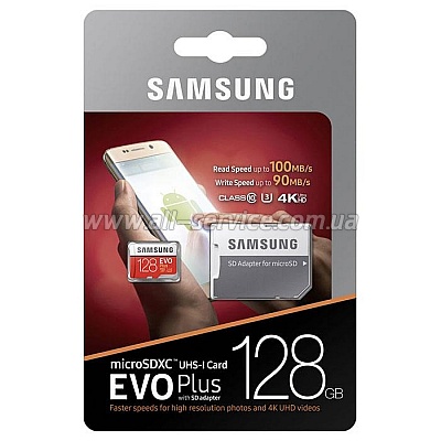   128GB Samsung microSDXC UHS-I lass10 (MB-MC128GA/RU)