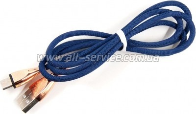 ���� ������ USB 2.0 AM to USB-C 1.0m blue Dengos (NTK-TC-SET-DBLUE)