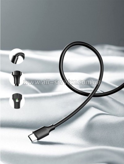 ���� ������ USB 2.0 AM to USB-C 3.0m 3.0A 18W US287 Black Ugreen (60826)