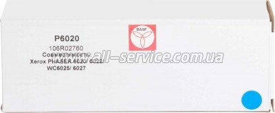 �������� BASF Xerox Phaser 6020/ 6022/ WC 6025/ 6027 ������ 106R02760 Cyan (BASF-KT-106R02760)
