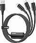 Дата кабель USB 2.0 AM to Lightning + Micro 5P + USB-C 1.2m 100W Essager (EXCMTL-JJ01-P) Дата кабель USB 2.0 AM to Lightning + Micro 5P + USB-C 1.2m 100W Essager (EXCMTL-JJ01-P)