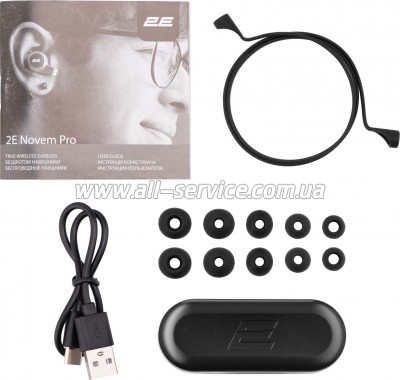 �������� 2E Novem Pro True Wireless Waterproof Mic Black (2E-EBTWNPBK)