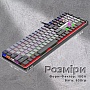  GamePro MK145R Red Swich Low Profile USB Dark Gray (MK145R)