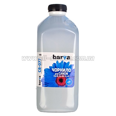Чернила BARVA CANON CLI-8 CYAN 1 кг (C8-077) Чернила BARVA CANON CLI-8 CYAN 1 кг (C8-077)