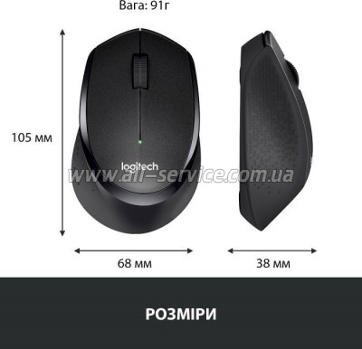  Logitech M330 Silent plus Black (910-004909)