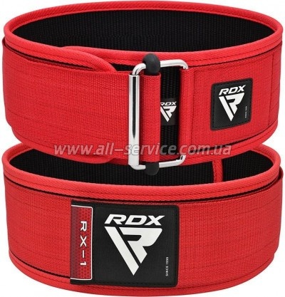   RDX RX1 Weight Lifting Belt Red XL (WBS-RX1R-XL)