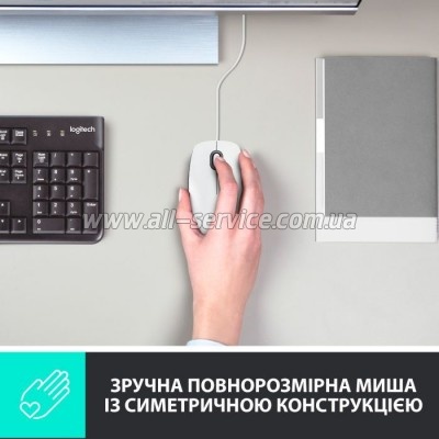  Logitech M100 USB White (910-006764)