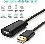 ���� ������ USB 2.0 AM to AF 20.0m Active black Ugreen (10324)