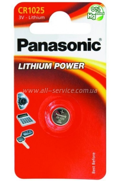  Panasonic CR1025 (CR-1025EL/1B)