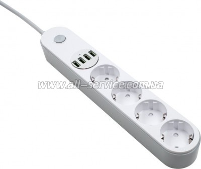 ������� ������ �olorWay 4 �������/ 4USB White 2M (CW-CHE44W)